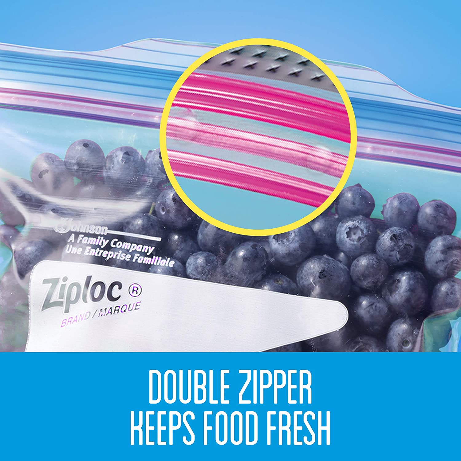 Ziploc Quart Food Storage Freezer Bags， Grip 'n Seal Technology， 30ct， 4 Pack