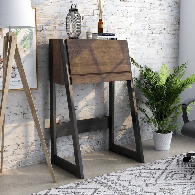 Tella Contemporary Storage Desk Homes Inside Out