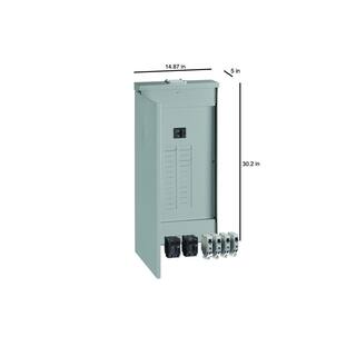 GE PowerMark Gold 125 Amp 24-Space 24-Circuit Outdoor Main Breaker Value Kit Includes Select Circuit Breakers TM2412RCUAF1K