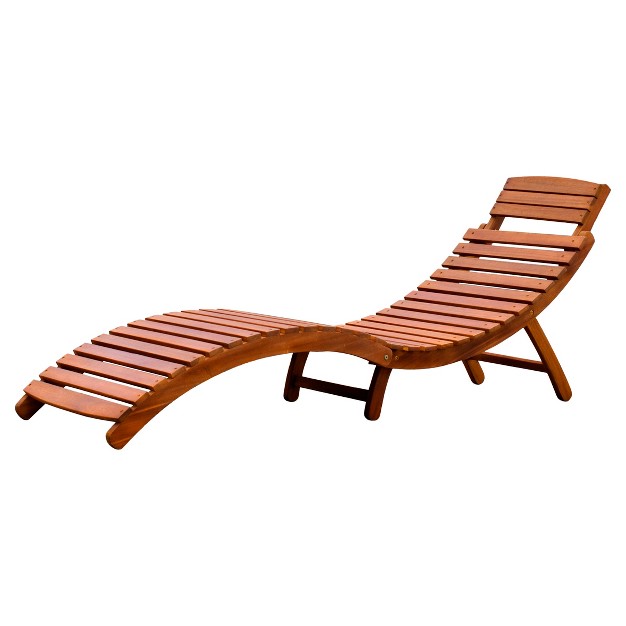 Curved Folding Chaise Lounger northbeam