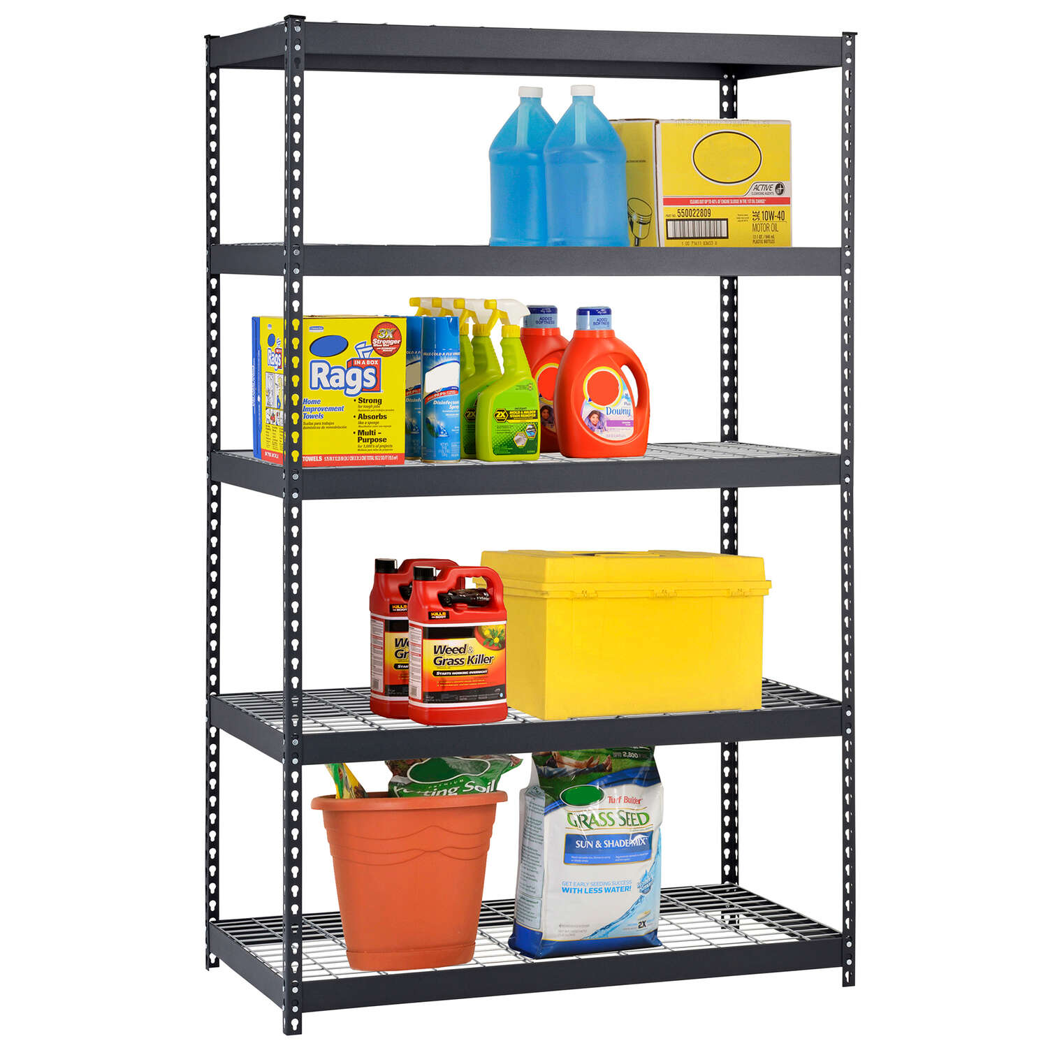 Muscle Rack Edsal 72 in. H X 48 in. W X 24 in. D Steel Shelving Unit