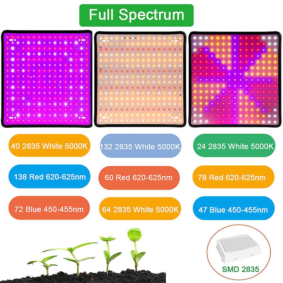 1000w Grow Light Led Full Spectrum Lamp 1500w Led Plant Bulb Greenhouses Indoor Phytolamp For Plants Growing Tent Us Eu Uk Plug