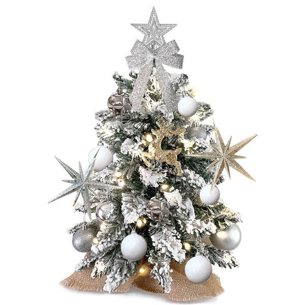 2ft Tabletop Christmas Tree with Artificial Mini Christmas Decoration