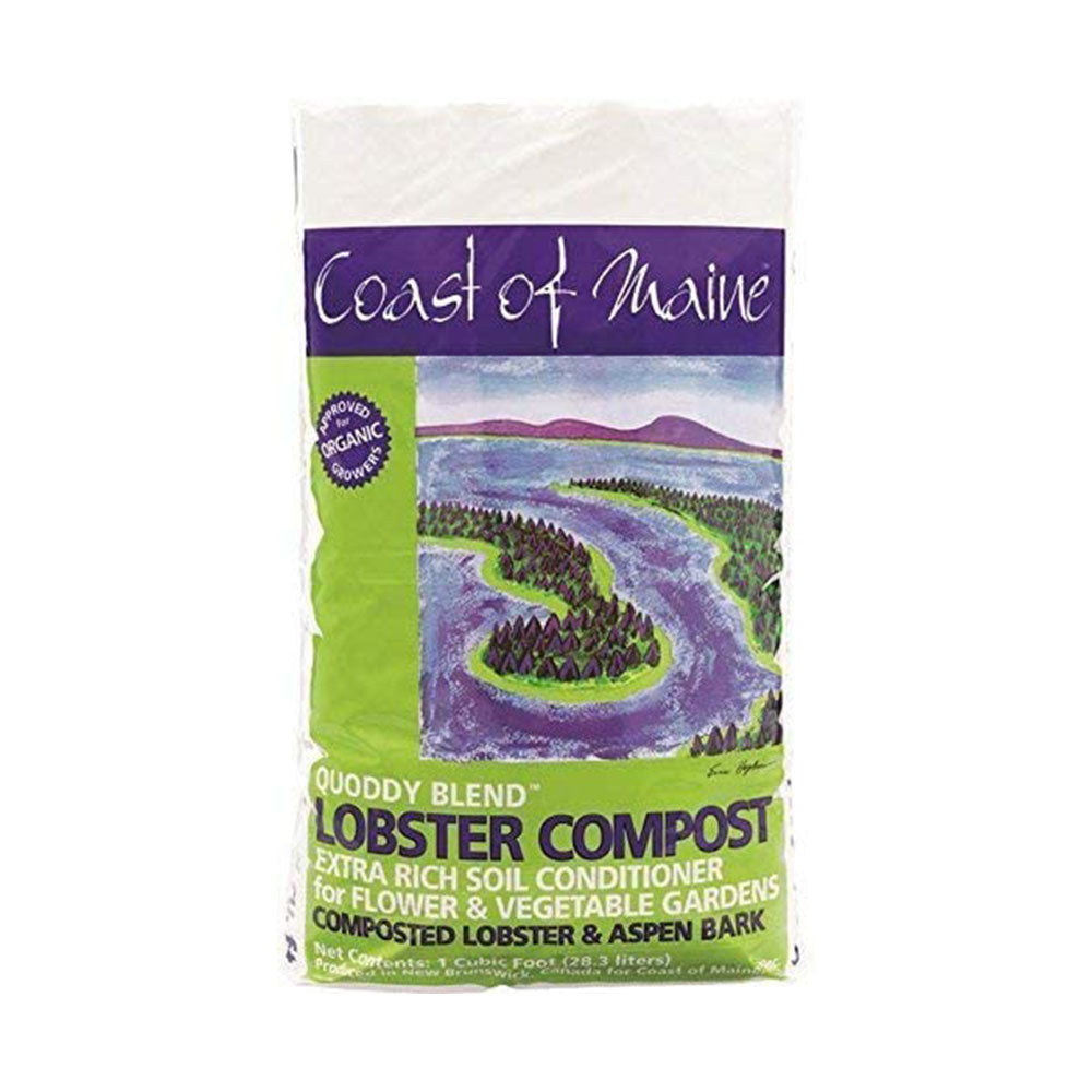 Coast of Maine Quoddy Blend Lobster Compost Soil, 60 Pound Bag (6 Pack)