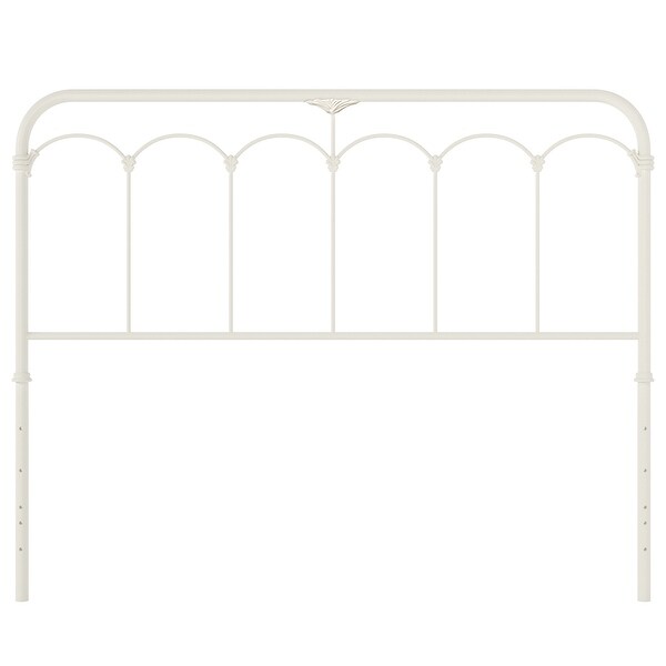 Hillsdale Furniture Jocelyn Metal Headboard， Soft White - - 32167645