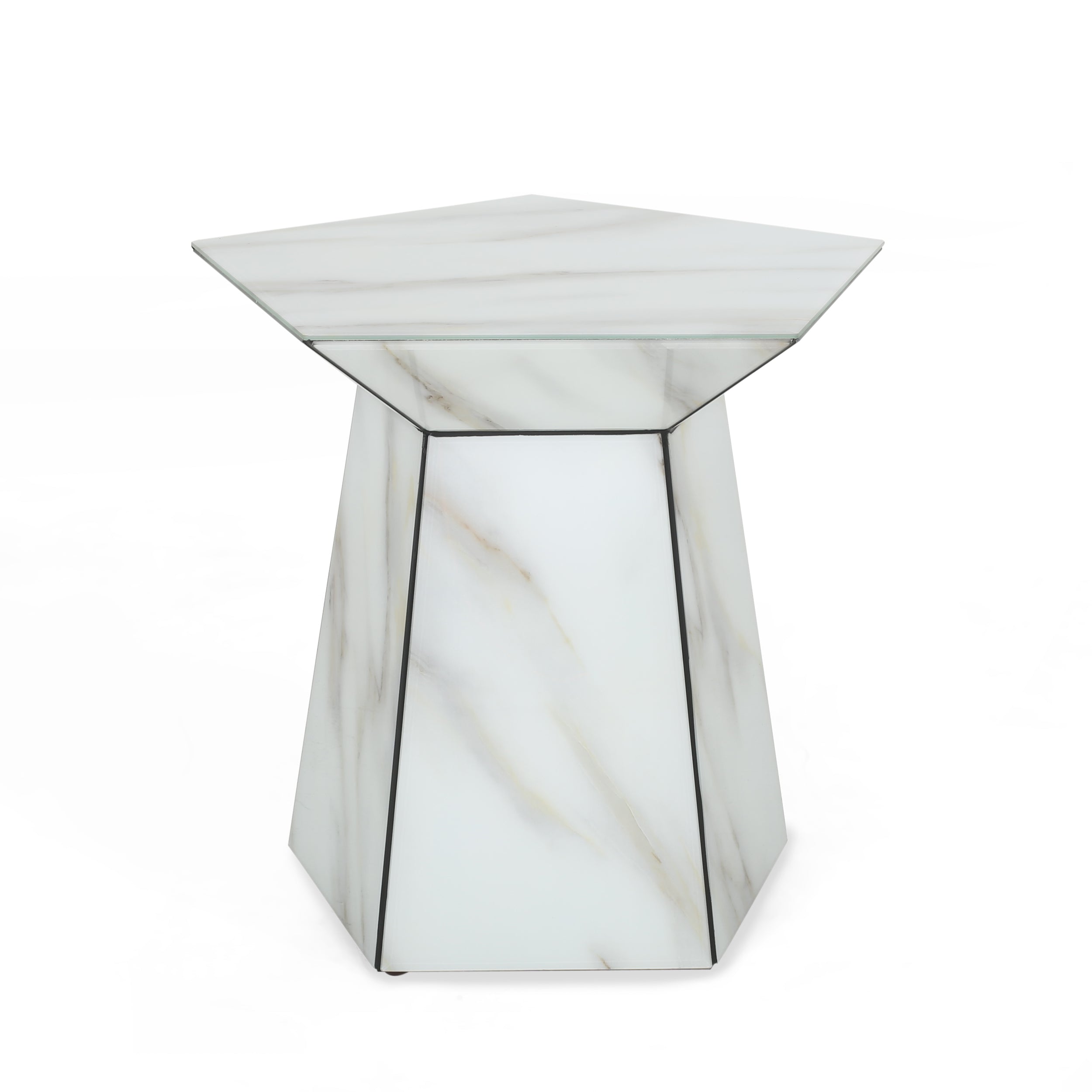 Volantis Modern Pentagon Accent Table