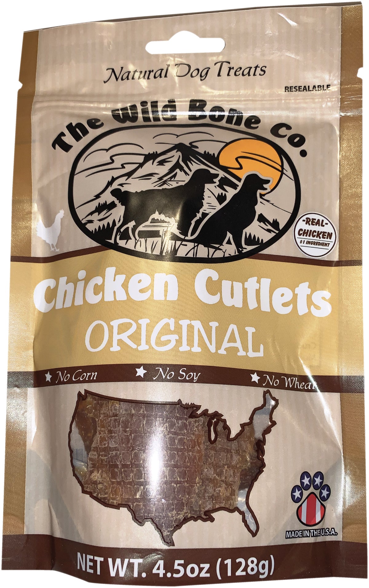 The Wild Bone Company Chicken Cutlets Dog Treat 4.5 Oz.