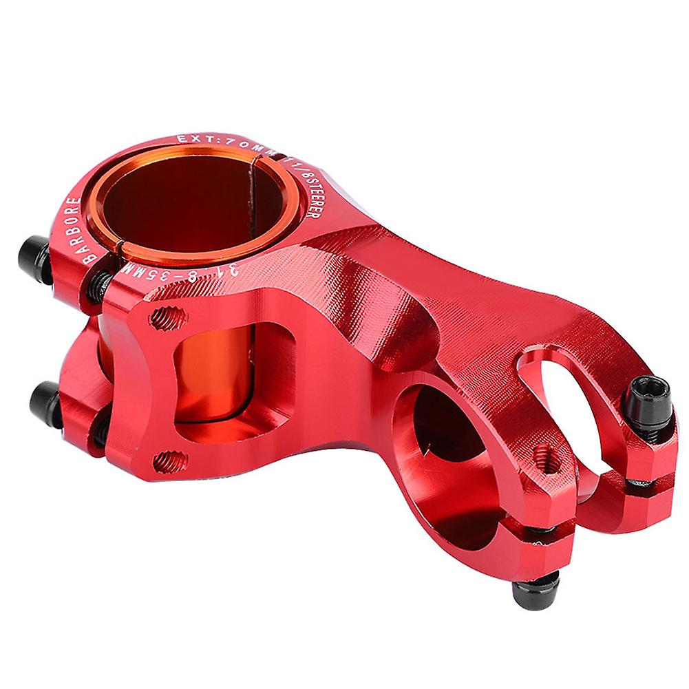 Mountain Bicycle -17 Degree Alunimium Alloy Bike Tube Stem 31.8mm Replacement (red)