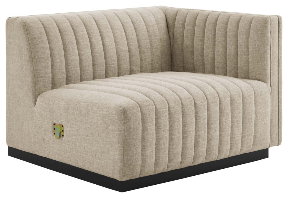 Conjure Channel Tufted Upholstered Loveseat   Transitional   Loveseats   by Modway  Houzz