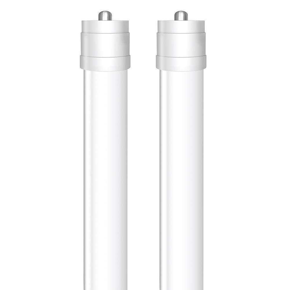 Feit Electric 40-Watt 8 ft. T12 FA8 Single Pin Type A Plug and Play Linear LED Tube Light Bulb Daylight Deluxe 6500K (2-Pack) T1296865ALEDG22