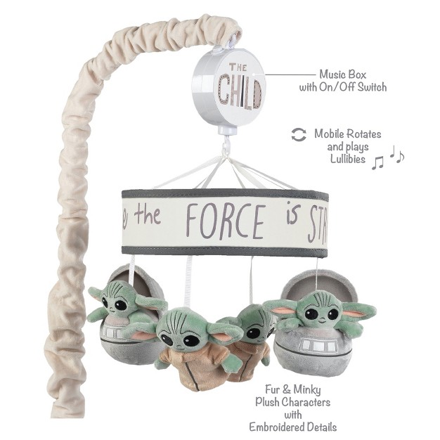 Lambs amp Ivy Star Wars The Child baby Yoda Musical Baby Crib Mobile Soother Toy