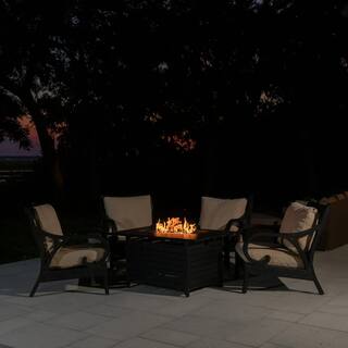 Fire Sense Longmont 49 in. x 35 in. Rectangular Extruded Aluminum LPG Fire Pit 61898