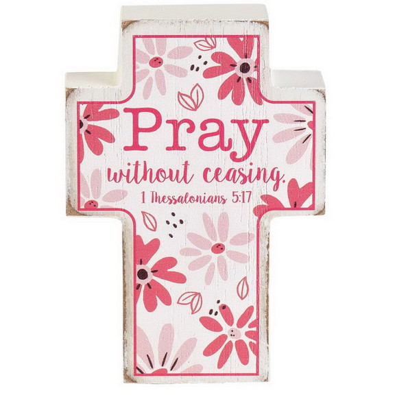 Dicksons TPLKC34 65 Tabletop Plaque Cross Pray Wit...