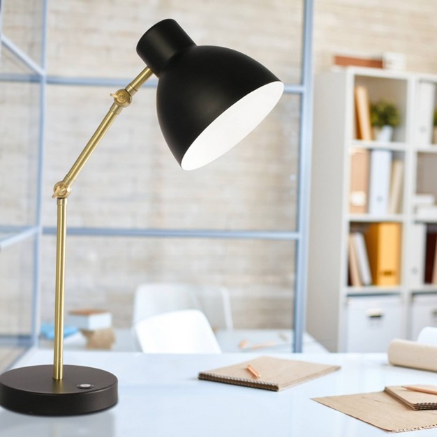 Wellness Series Adapt Desk Lamp With Usb Port includes Led Light Bulb Black Ottlite