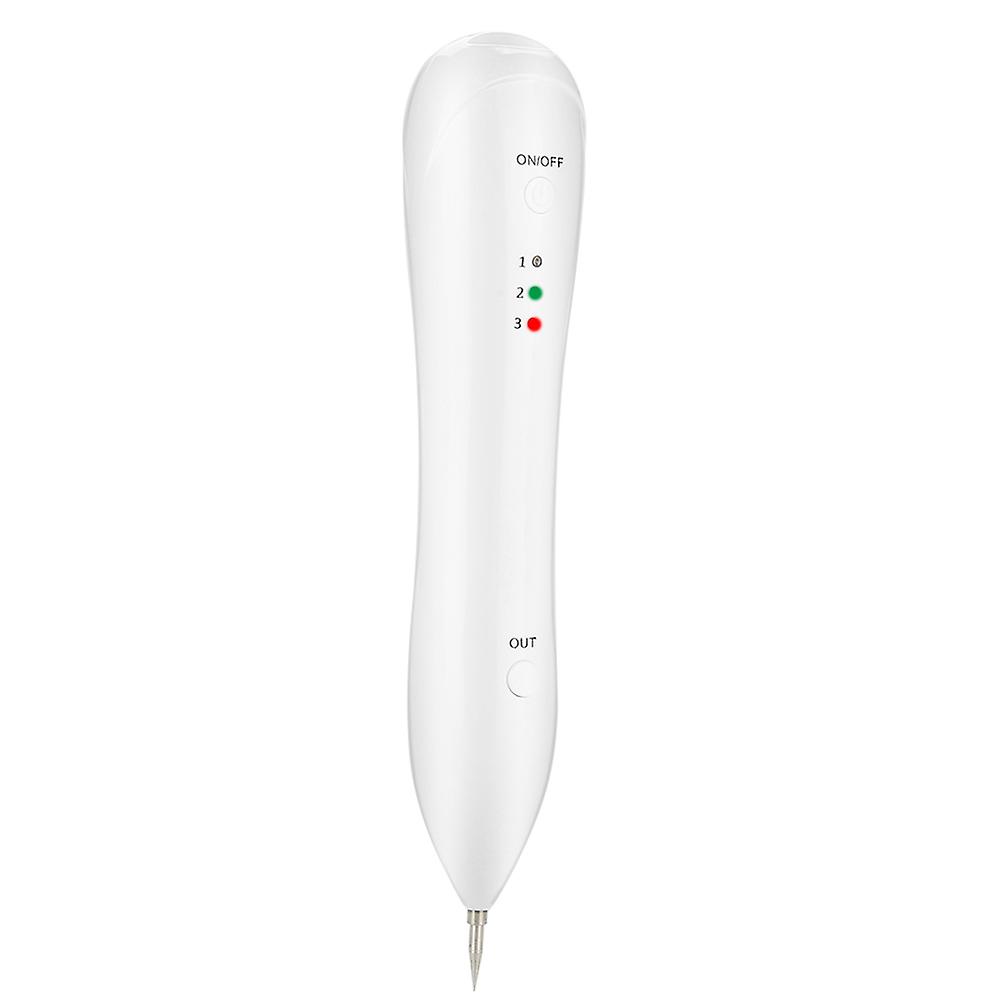 Electric Mole Freckle Removal Pen Three Levels Adjustable Spot Tattoo Remover Device White