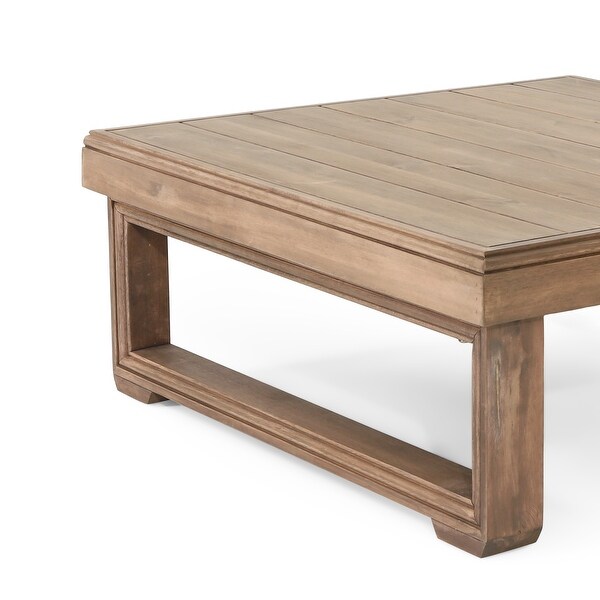 Westchester Outdoor Acacia Wood Square Coffee Table by Christopher Knight Home