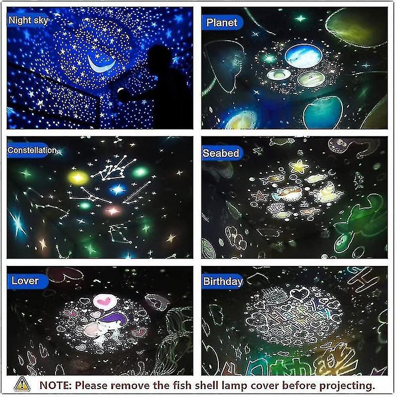 Children's Night Light Designed With Led Star Projector Remote Control And Timer