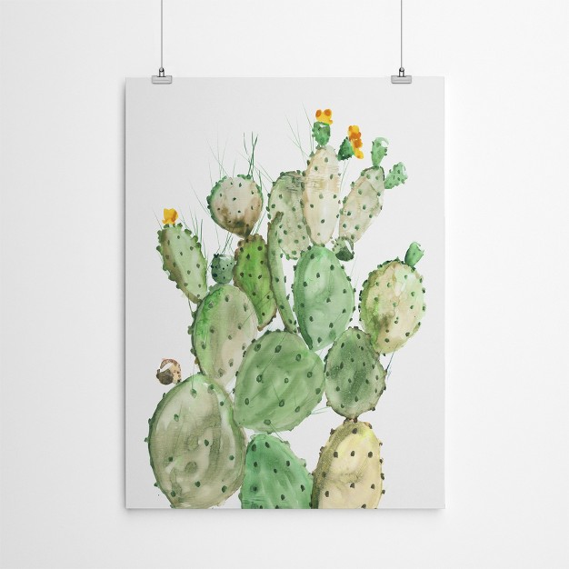 Americanflat Botanical Sunny Cactus By Pi Creative Art Poster