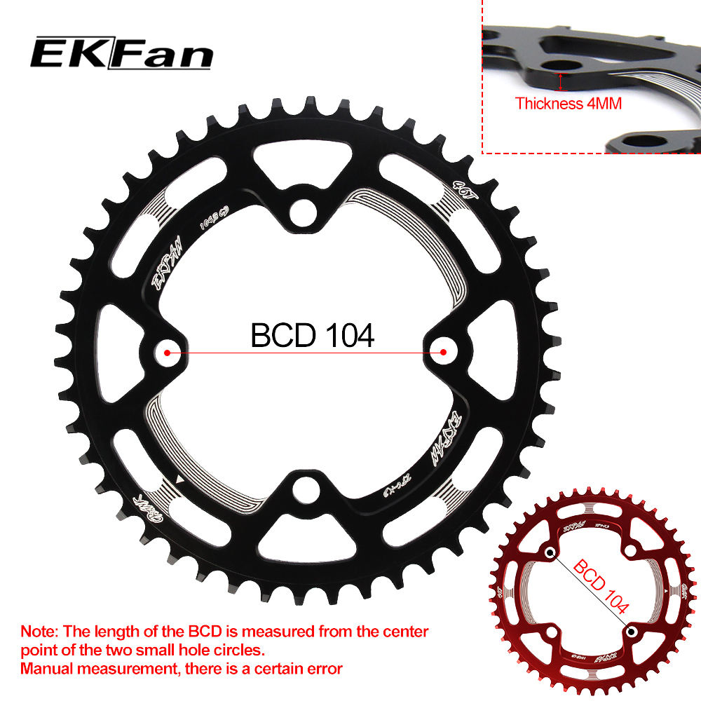 104BCD XT Round Shape 30T 32T 34T 36T 38T 40T 42T 44T 46T 48T 50T 52T Cycling Chain ring MTB Bike Chainwheel