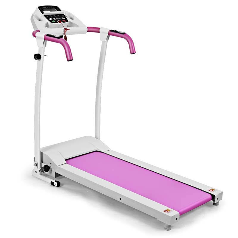 Electric Folding Treadmill, Fitness Compact Running Machine with 12 Preset Programs LCD Monitor