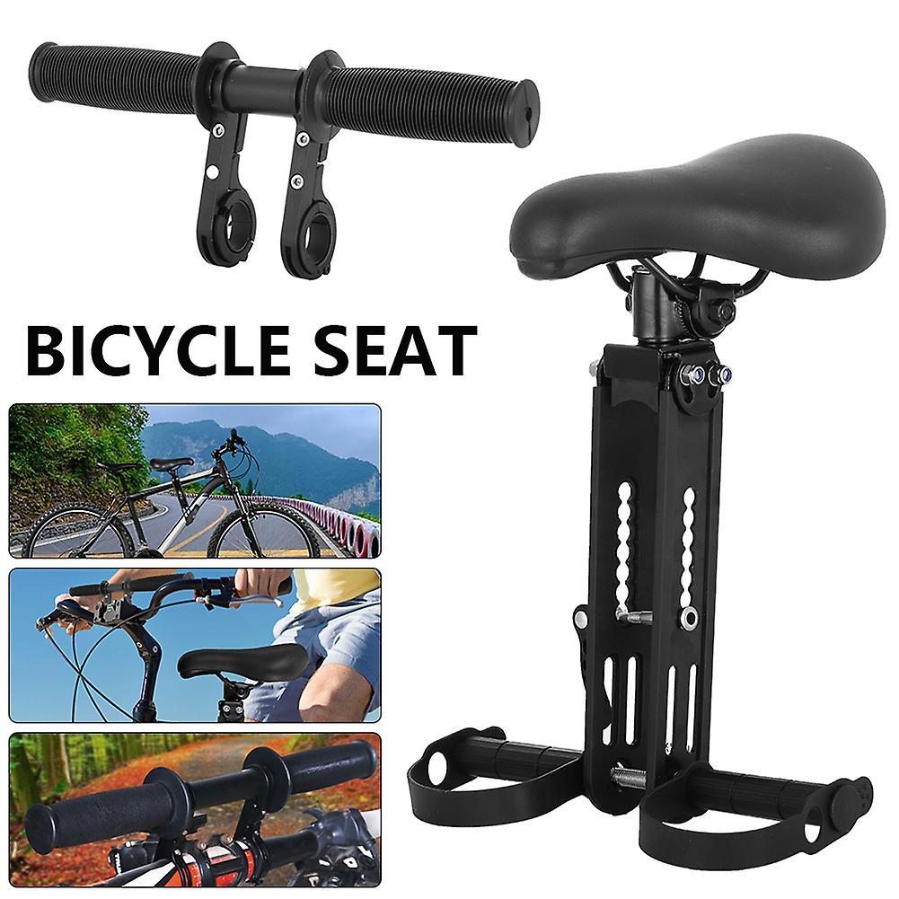 Kids Bike Seat Front Mounted Bicycle Seats Detachable Mountain Bike Kids Seat Black For Mountain Bike