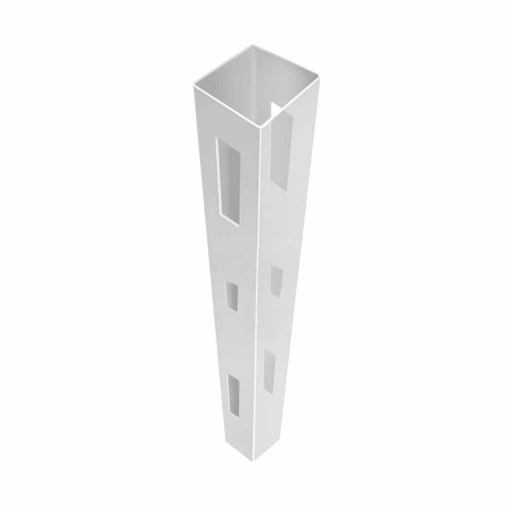 Barrette Outdoor Living 5 in. x 5 in. x 9 ft. White Vinyl Fence Line Post 73011418