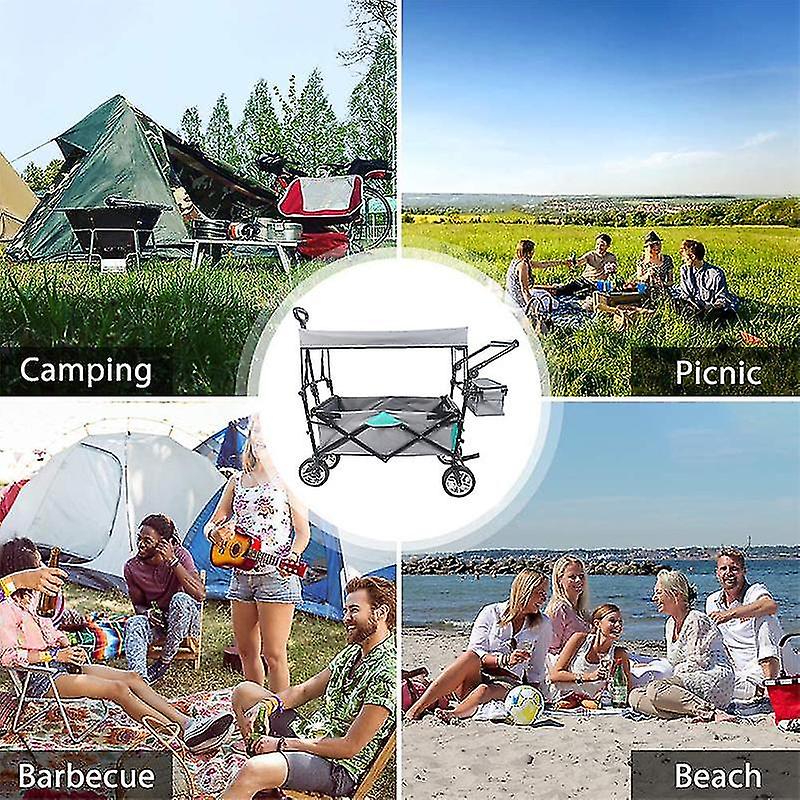 Hot Selling Camping Trolley Trolley Folding Station Wagon Trolley Foldable Outdoor Multifunctional Station Wagon