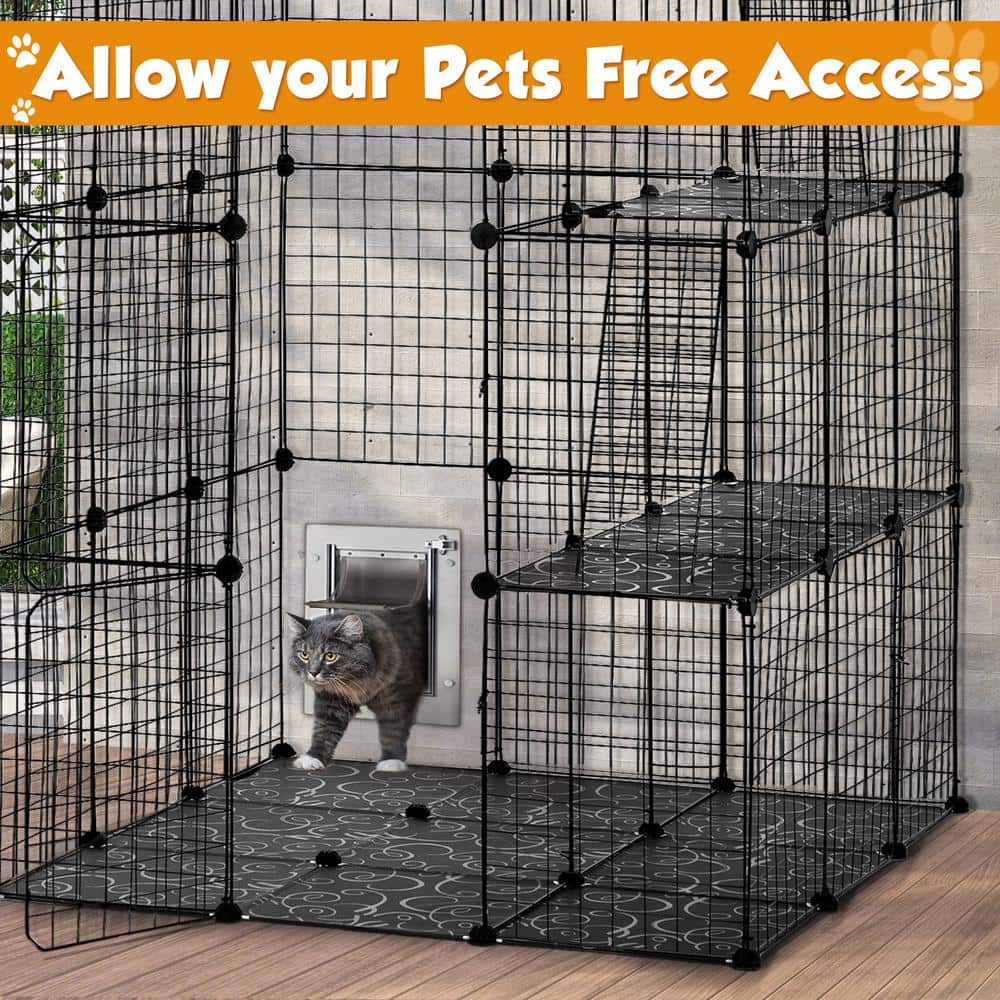 COZIWOW Cat Cage Large Playpen Exercise Place for 1-3 Cats CW12F0507