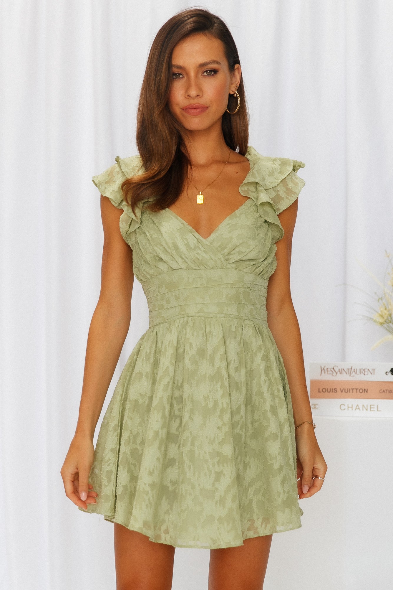 Silent Winner Dress Avocado