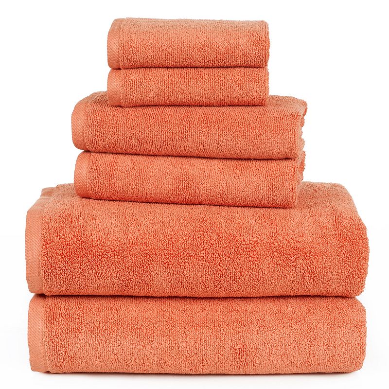 Portsmouth Home Zero Twist 6-piece Bath Towel Set