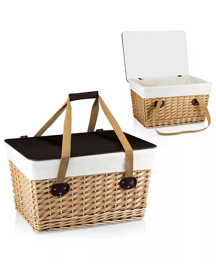 Picnic Time Brown Canasta Grande Wicker Basket