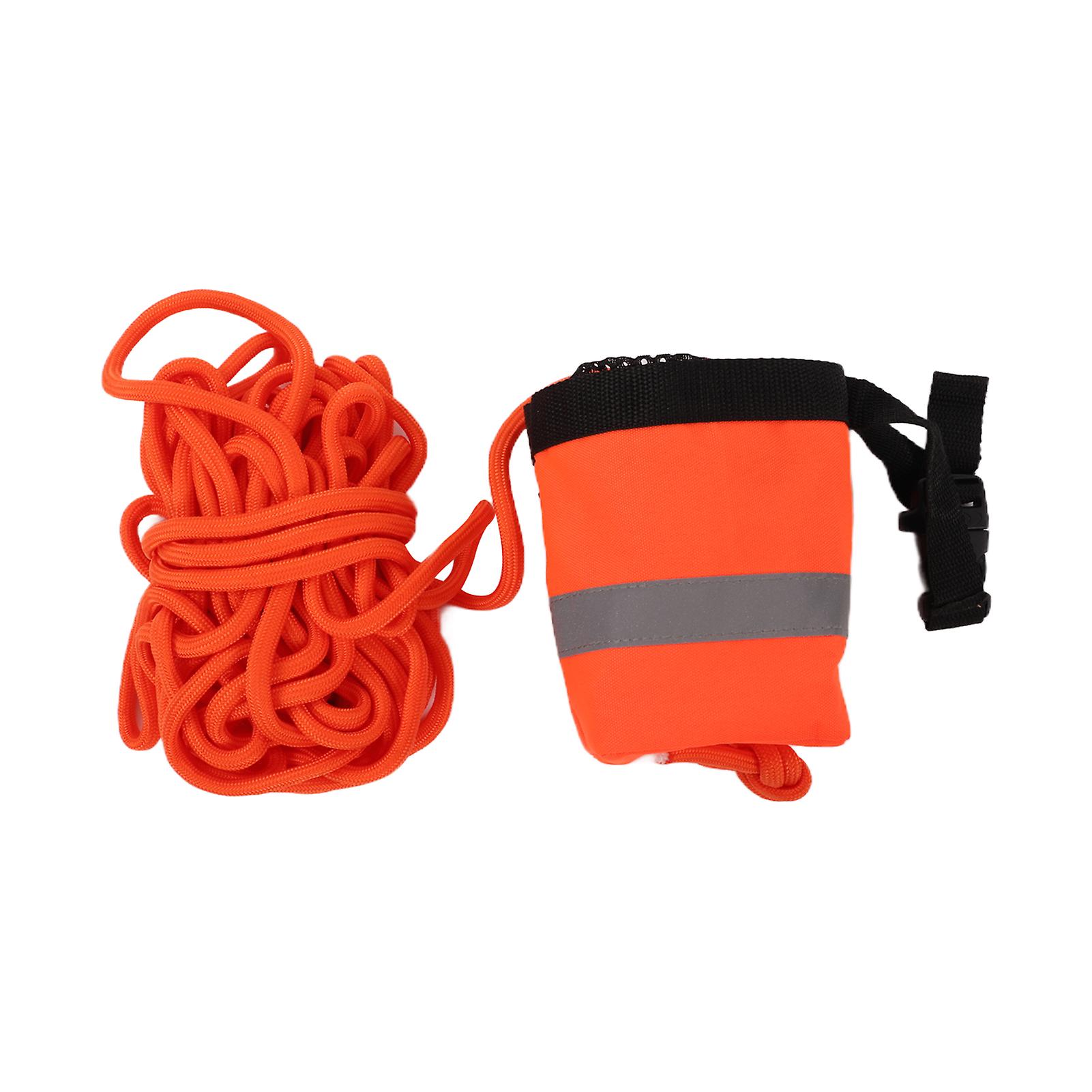 Throw Rope Bag Life Saving Reflective Rope Water Floating Bag Saving Equipment For Water Sports Rescuing15m/49.2ft