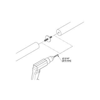 Dolle Prova PA98 Anthracite Wood Handrail Connector 86098