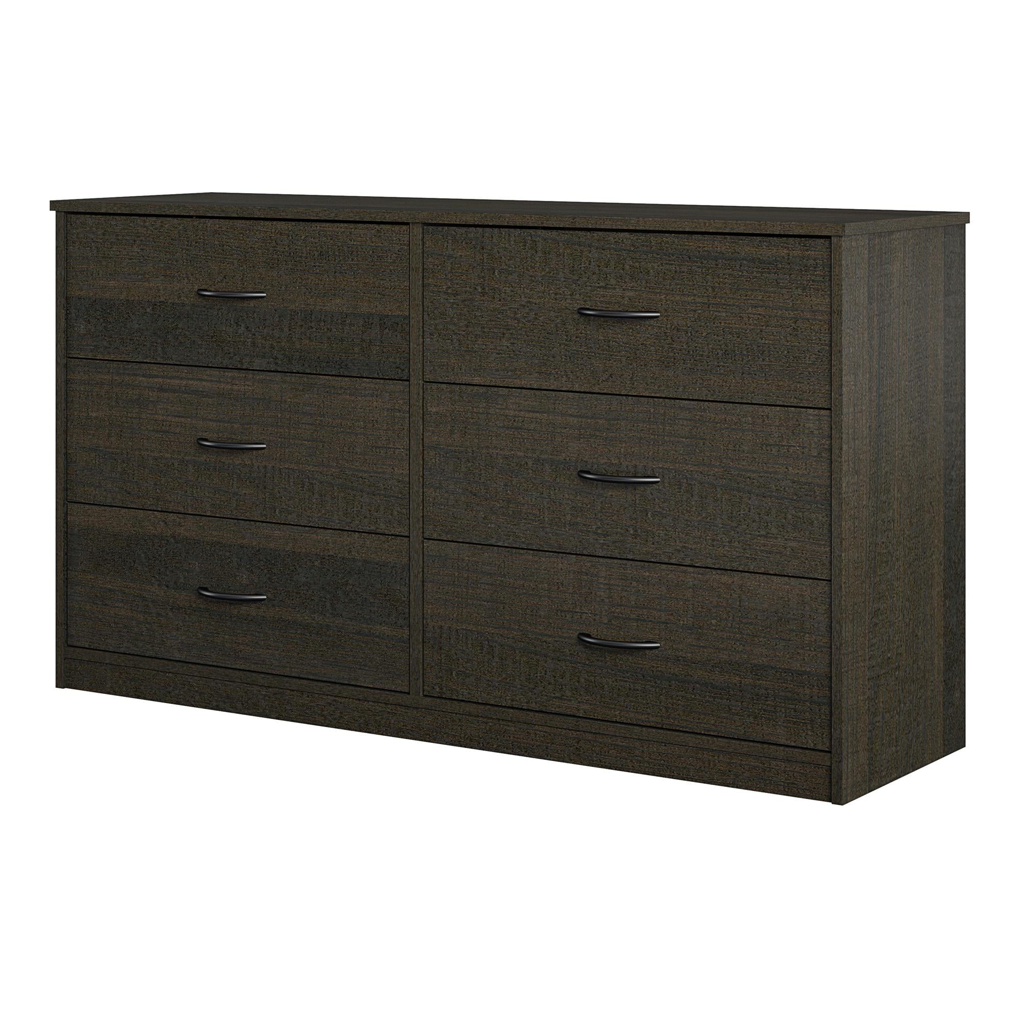 Mainstays Classic 6 Drawer Dresser, Espresso