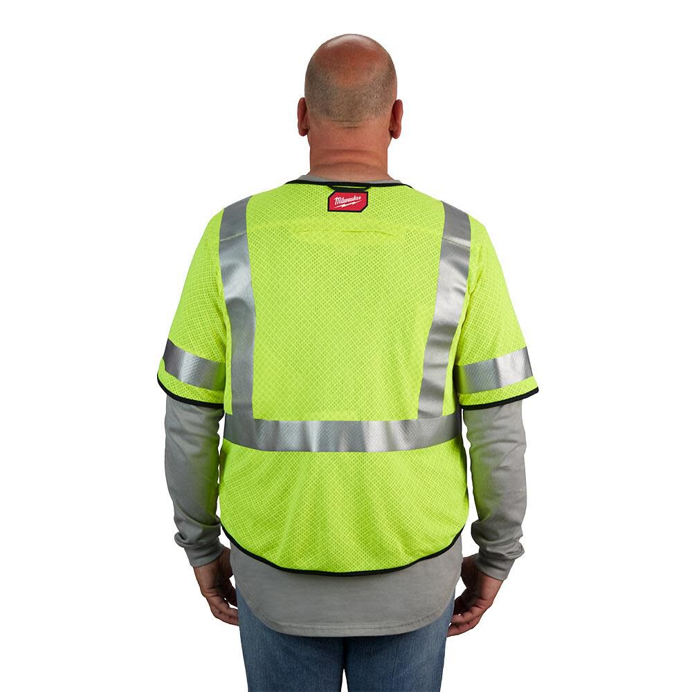 Milwaukee High Vis Safety Vest Yellow Class 3 Mesh AR/FR Cat 1 S/M 48-73-5221M910 from Milwaukee