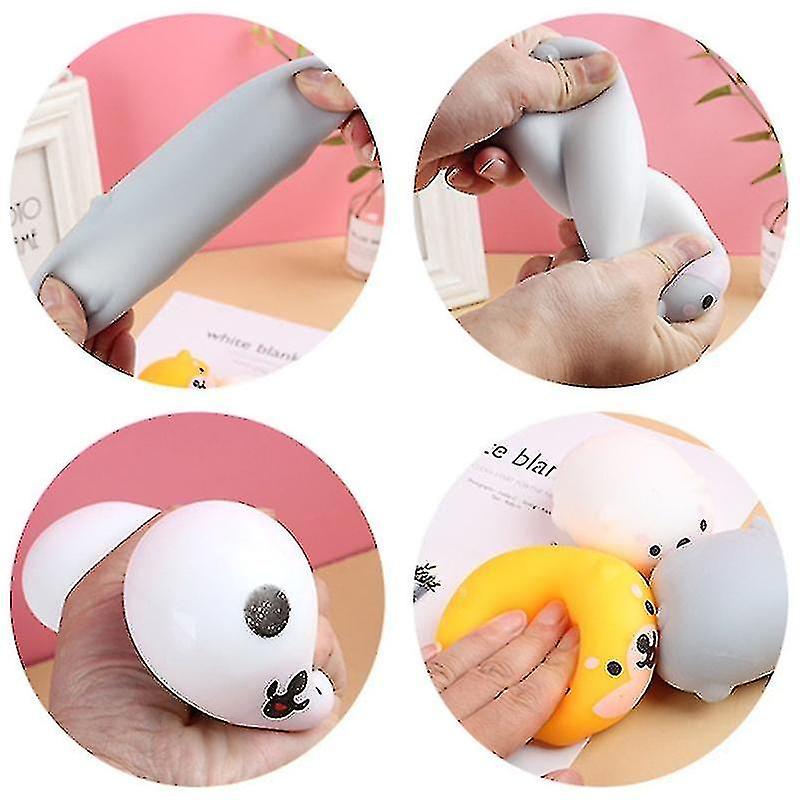 Novelty Fidget Puppy Pressure Reliever Dough Dumpling Toy Ball For Add Autism