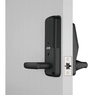 Lockly Secure Pro Matte Black Smart WiFi Mobile app-controlled Lever Latch 3D Fingerprint Keypad works with Hey GoogleAlexa PGD 628W MB