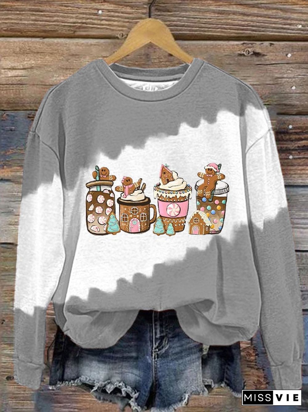 Women's Merry Christmas Print Sweatshirt