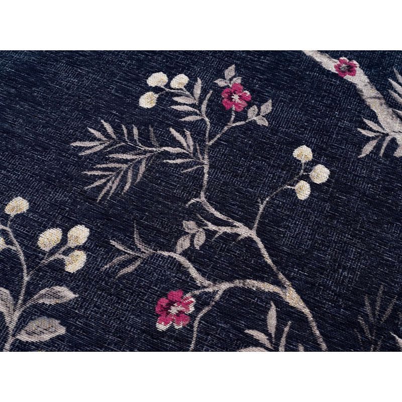 Mother Ruggers Lurex Peacock Rug For Hallway， Living Room， Bedroom， Dining Room， Dorm