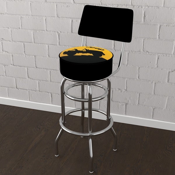 Jeep Silhouette 360 Degree Swivel Barstool with Foam Padded Seat And Back - 20 x 20 x 31