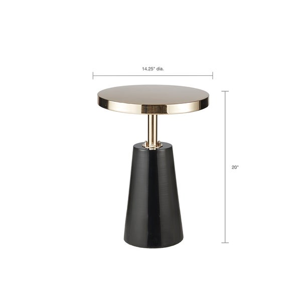 Madison Park Venice Black/Gold Accent Table