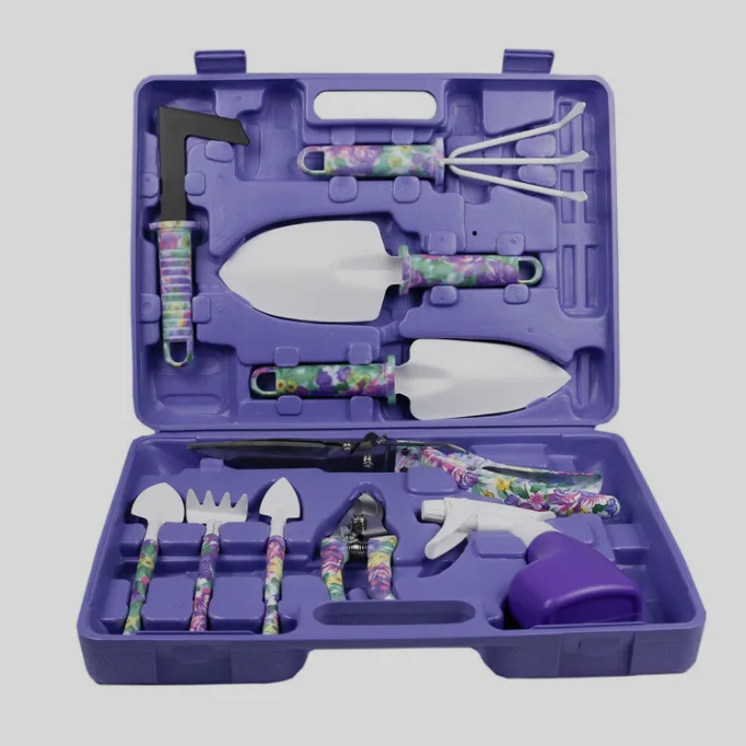 12 Piece Garden Tools Set Gardening Hand Tool Kits With Storage Case Planting Weeding Trimming Loosening Transplanting Tools