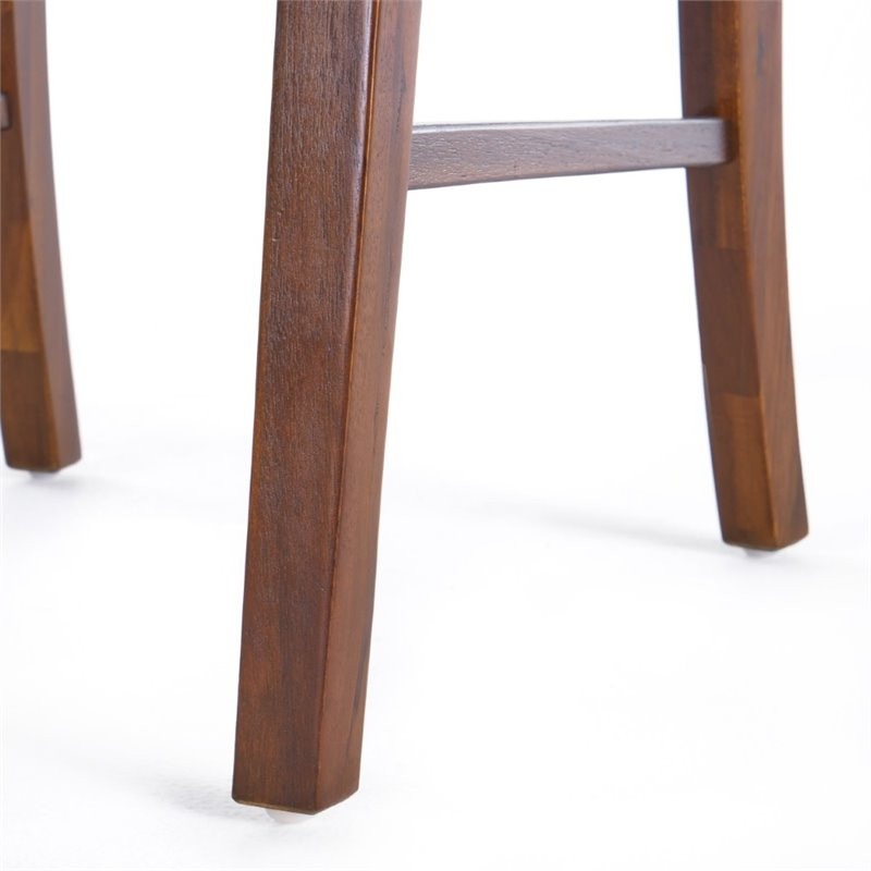 Noble House Bostwick Acacia Wood Dining Chair in Rich Mahogany (Set of 2)   Transitional   Dining Chairs   by Homesquare  Houzz