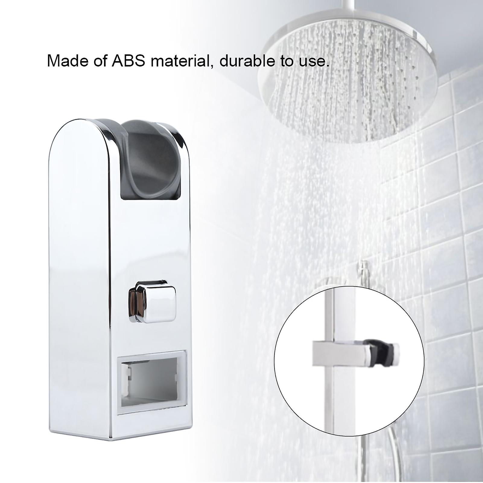 Abs Chromeplated Adjustable Height Shower Slider Bar Rail Head Holder Stand 30*15mm