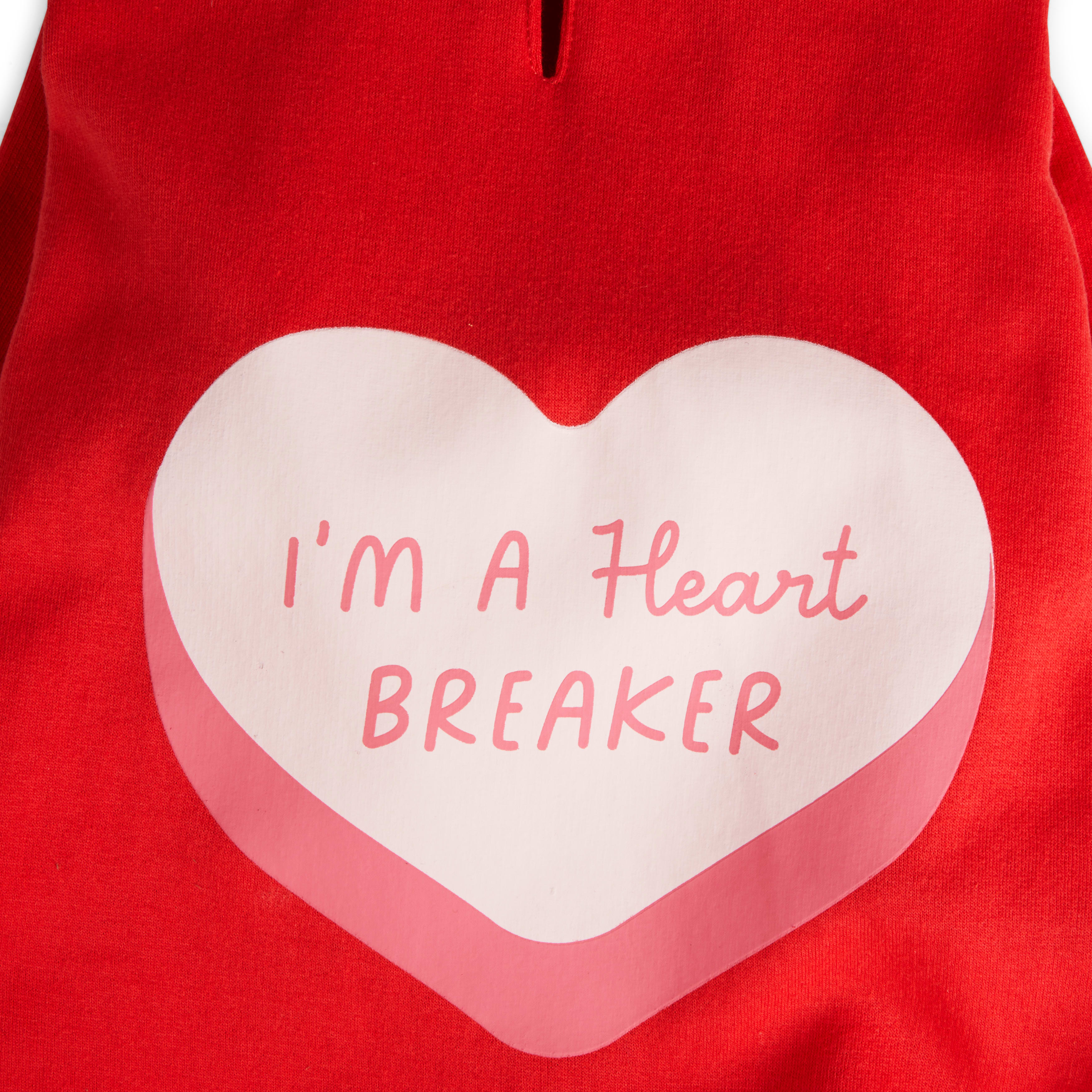 YOULY Valentines Day Heartbreaker Dog Hoodie， XX-Small