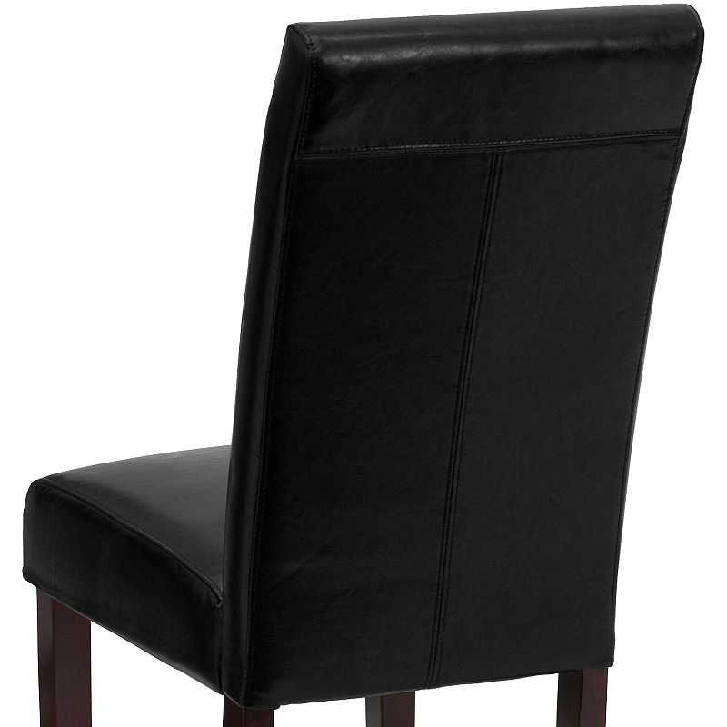 Flash Furniture Traditional Faux-Leather Parsons Dining Chair