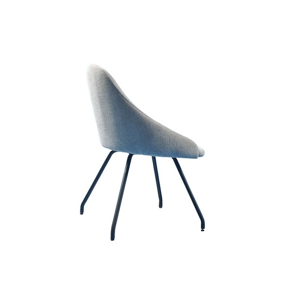 Ice Harmony Upholstery Dining Chair with Round Legs (Set of 2) - 22