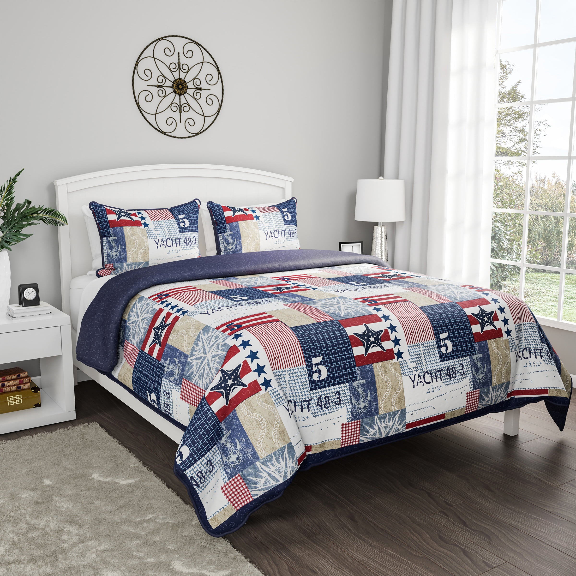 Somerset Home Quilt Set， Full/Queen， Multicolor， 3 Piece