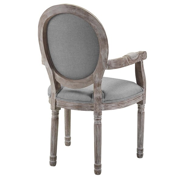 Emanate Vintage French Upholstered Fabric Dining Armchair - n/a