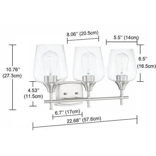 3 Light Vanity Light - 22.68